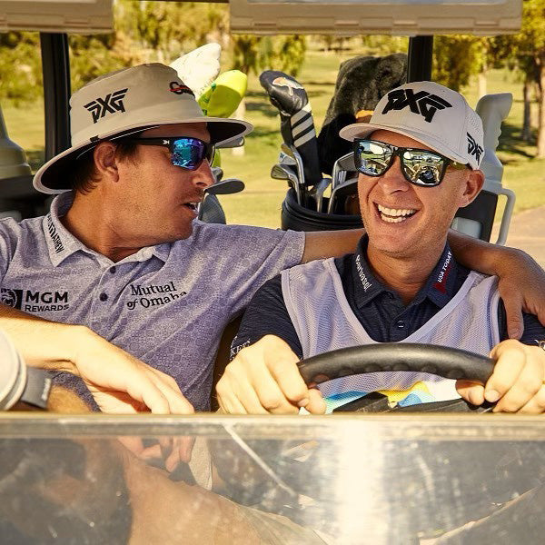 Joel Dahmen wearing Knockaround